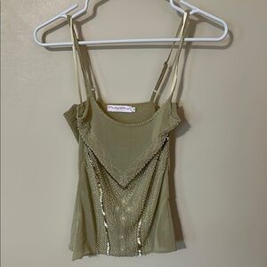 Vintage Pretty Angel y2k 90s beaded Camisole size medium